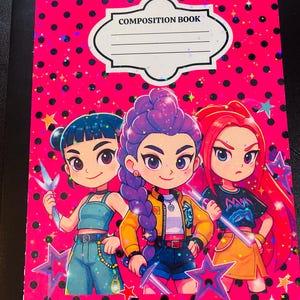 K pop  composition notebook*** College ruled or Wide ruled ***