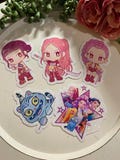 K pop Stickers 5 pcs set OR 8 pcs set