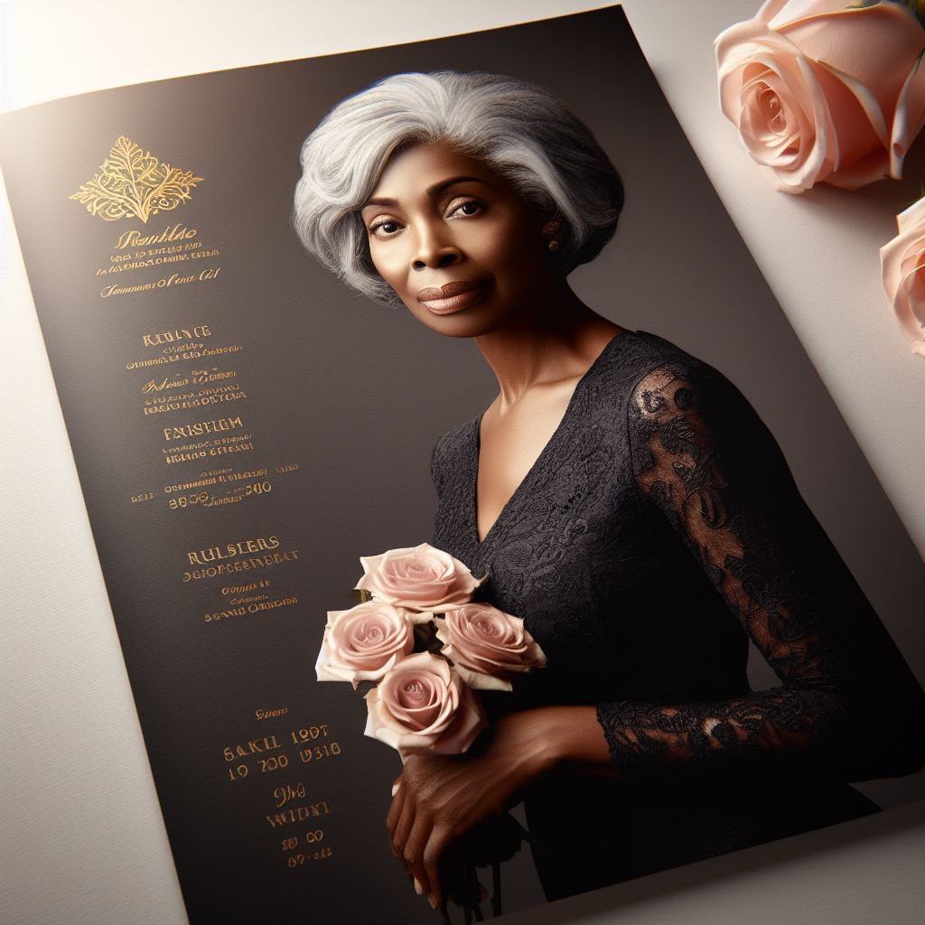 Formal Custom Funeral/memorial Programs Formal Funeral Program, Elite