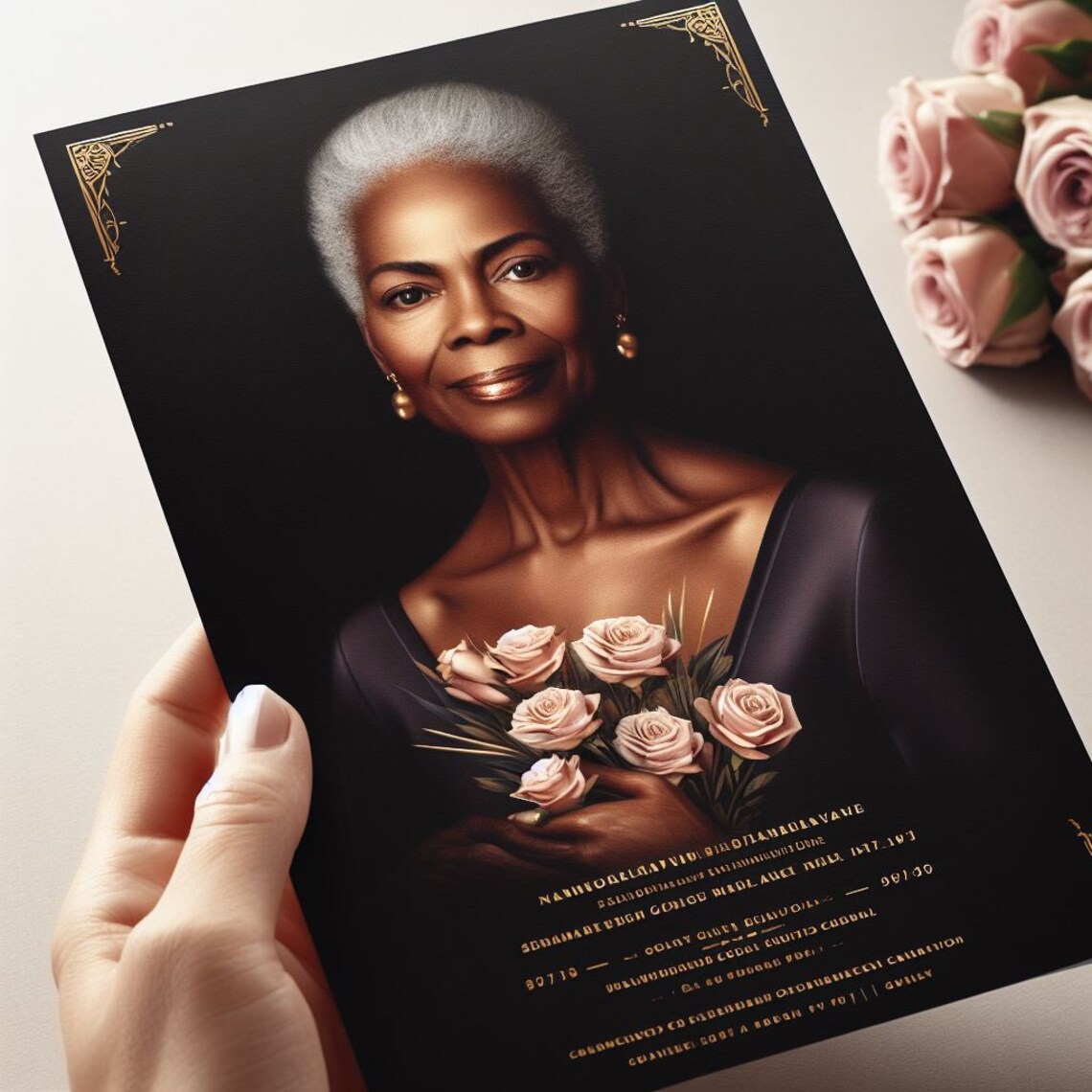 Formal Custom Funeral/memorial Programs Formal Funeral Program, Elite