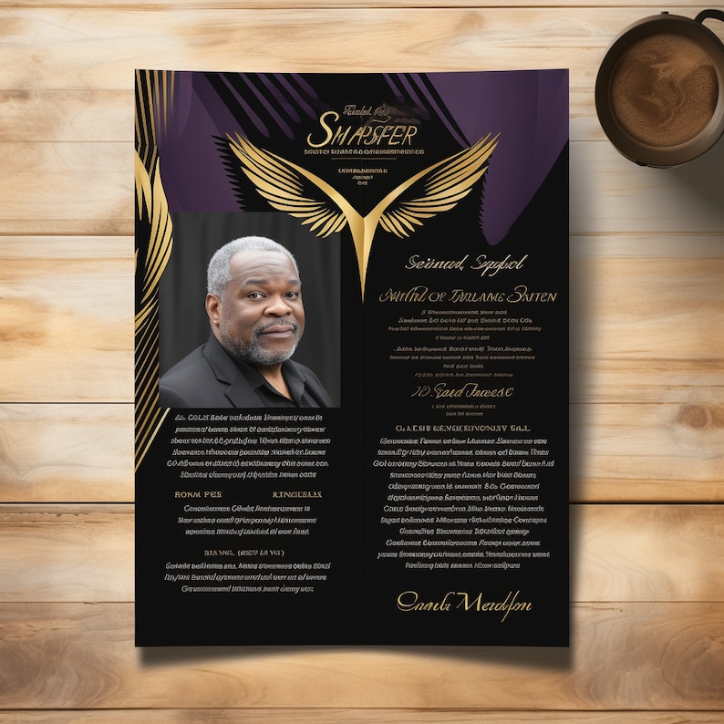 Classic Funeral/memorial Programs A Fitting Tribute, Funeral Program ...