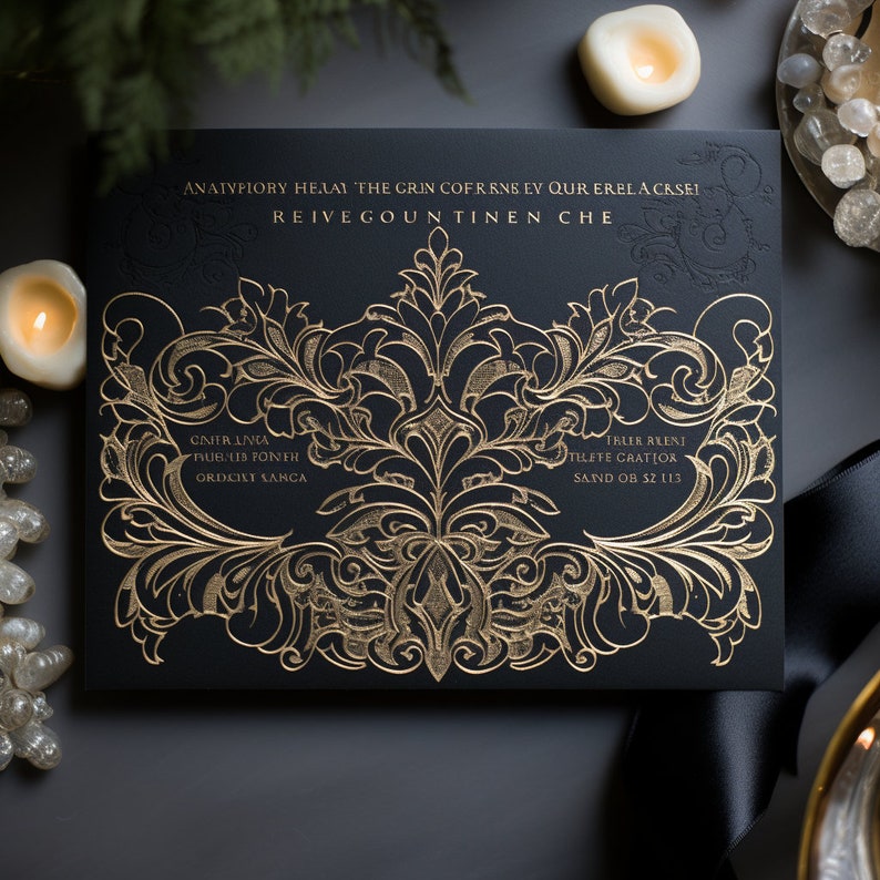 Custom Prom Invitations Printable Upscale Invitations, Digital, PNG, Holiday Invites, Custom ...