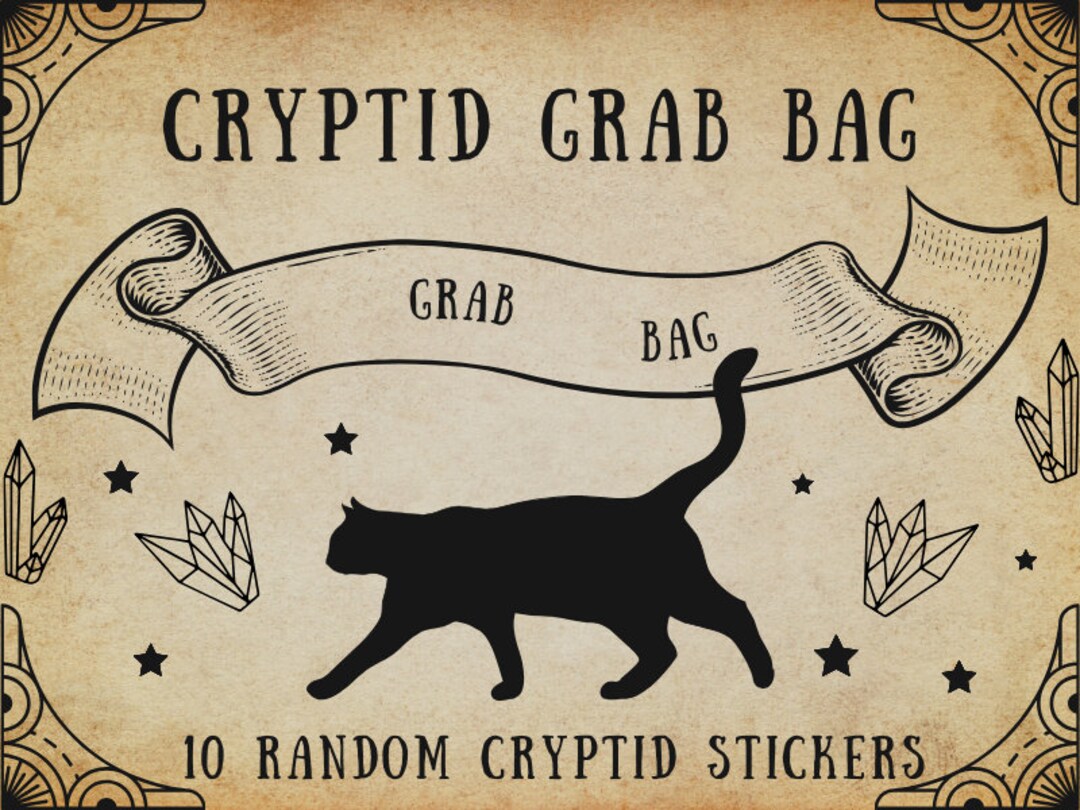 Cryptid Sticker Pack: Spooky Creature Designs, Waterproof Halloween ...