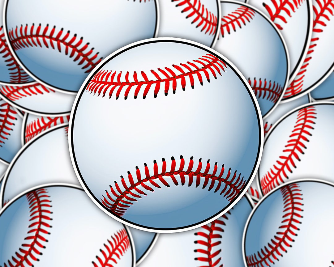 Baseball Sticker: Vibrant Sports Decal - Gift for Enthusiasts - Etsy