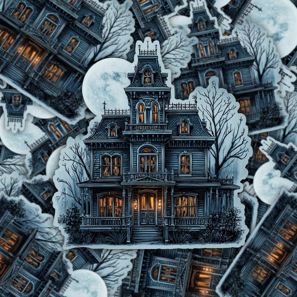 Haunted Mansion Sticker - Etsy