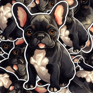 Frenchie Sticker - Schattige Franse Bulldog Sticker voor hondenliefhebbers - Perfect cadeau voor hondenmama of papa