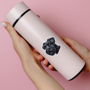 Schnauzer Sticker Cute Dog Decal for Laptop, Water Bottle & Car | Durable Waterproof Vinyl Pet Lover Gift