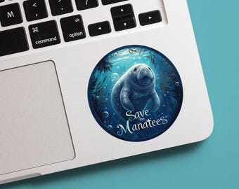 Sticker « Sauvons le lamantin : respectez les locaux »
