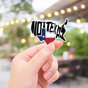 Texas Sticker, Not Texas Deal, Funny Water Bottle Vinyl Sticker, Durable Waterproof Texas State Graphic for Gifts & Souvenirs