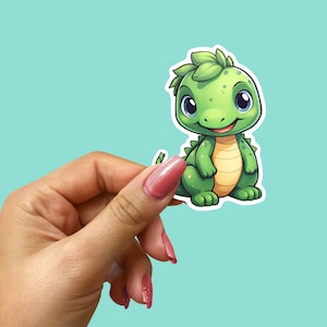 Dinosaurier Aufkleber, Baby Dinosaurier Aufkleber, Kinder Geschenkidee, kleiner Drache