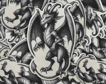 Jersey Devil Sticker: Gothic Cryptid Decal - Horror Folklore