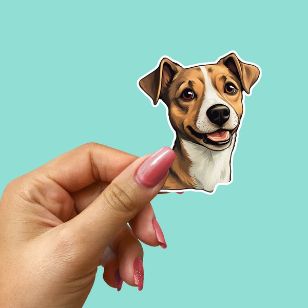 Jack Russell Terrier Sticker, Terrier Sticker, Dog Lover Gift, Jack Russell Mom, Dog Mom