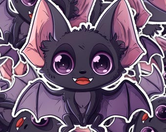 Halloween Bat Sticker – Waterproof Vinyl Decal