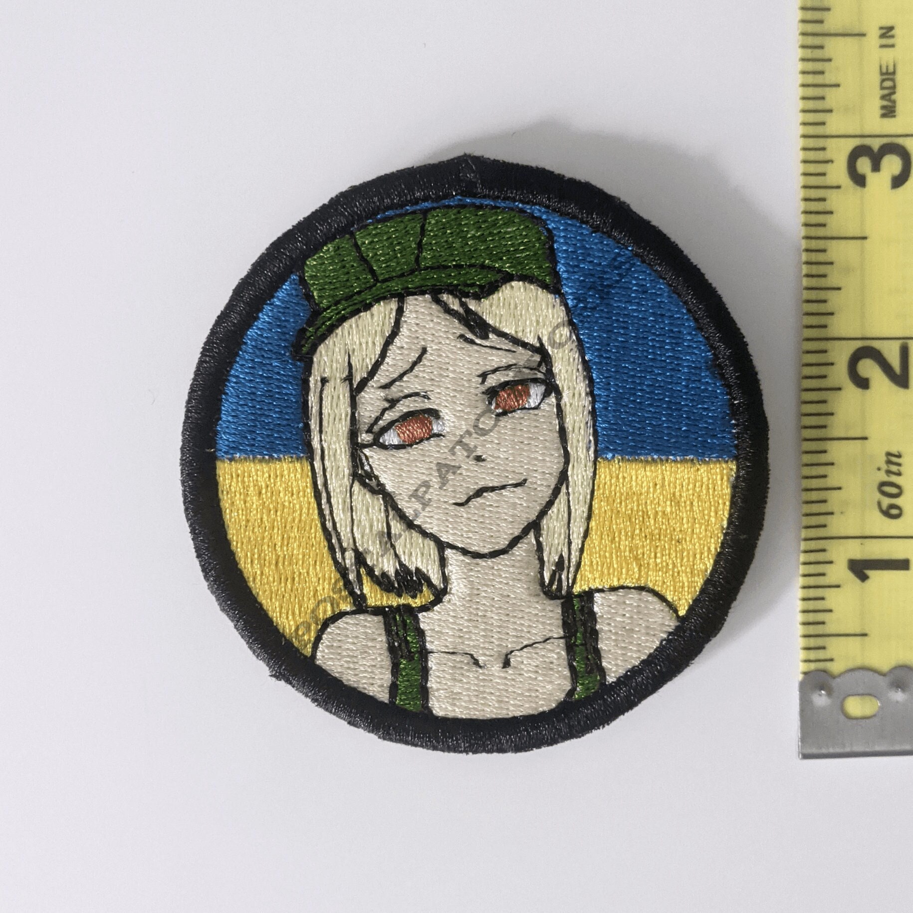 Operator Chan patch Anime Airsoft embroidery Handmade Airsoft velcro patch  Uniform sleeve patch