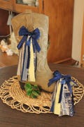 Boot Bows | Handmade| Air force | Cowgirl Boots | Military Service Inspired (Pair)