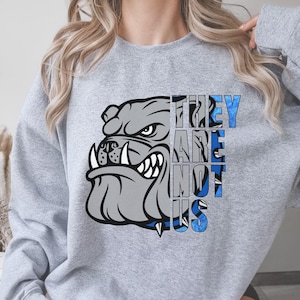 Bulldog sweatshirt school mascot shirt Bulldog Fan Club apparel sports fan sweatshirt gift for mom dad grandparents players