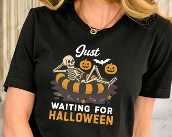Summerween Shirt, Summer Skeleton Shirt, Spooky Summer Tee, Ghost Summer Shirt, Girly Summer Tee, Beach Vibes Tee, Halloween Skeleton Shirt