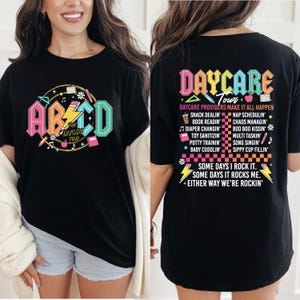 ABCD Daycare Shirt, Daycare Tour Shirt, Daycare Worker Shirt, Cute Daycare Staff Crew Gift, Childcare Provider Shirt, Toddler Teacher Shirt