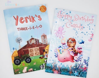 Custom Coloring Book – Personalized Party Favor for Any Theme