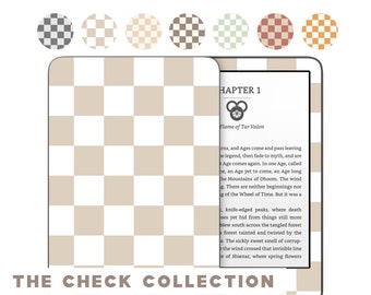 Choose Your Color: Check - Checkered Pattern - Amazon KINDLE Decals Skin Vinyl WRAP - Paperwhite, Oasis eReader Decal