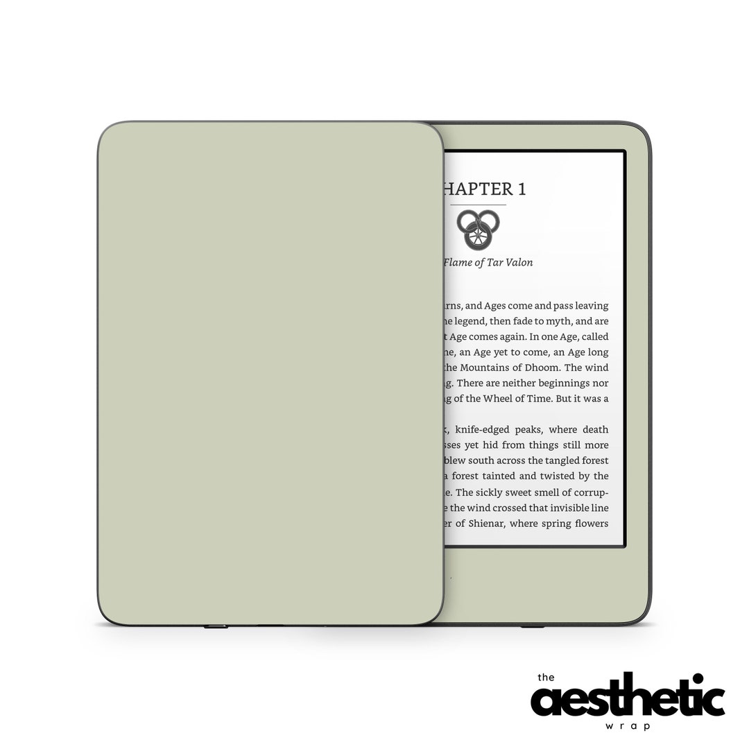 Sage Green Solid Amazon KINDLE Decals Skin Vinyl WRAP Paperwhite, Oasis