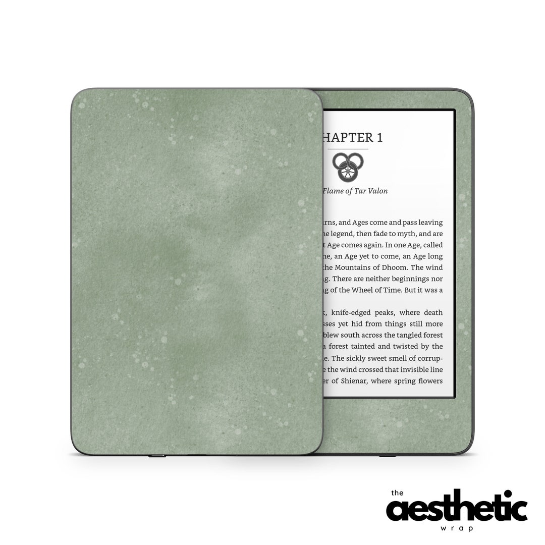 Sage Green Watercolor Amazon KINDLE Decals Skin Vinyl WRAP Paperwhite