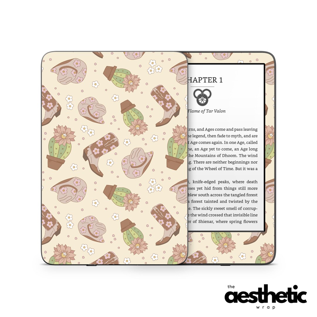 Groovy Cowgirl Amazon KINDLE Decals Skin Vinyl WRAP Paperwhite, Oasis
