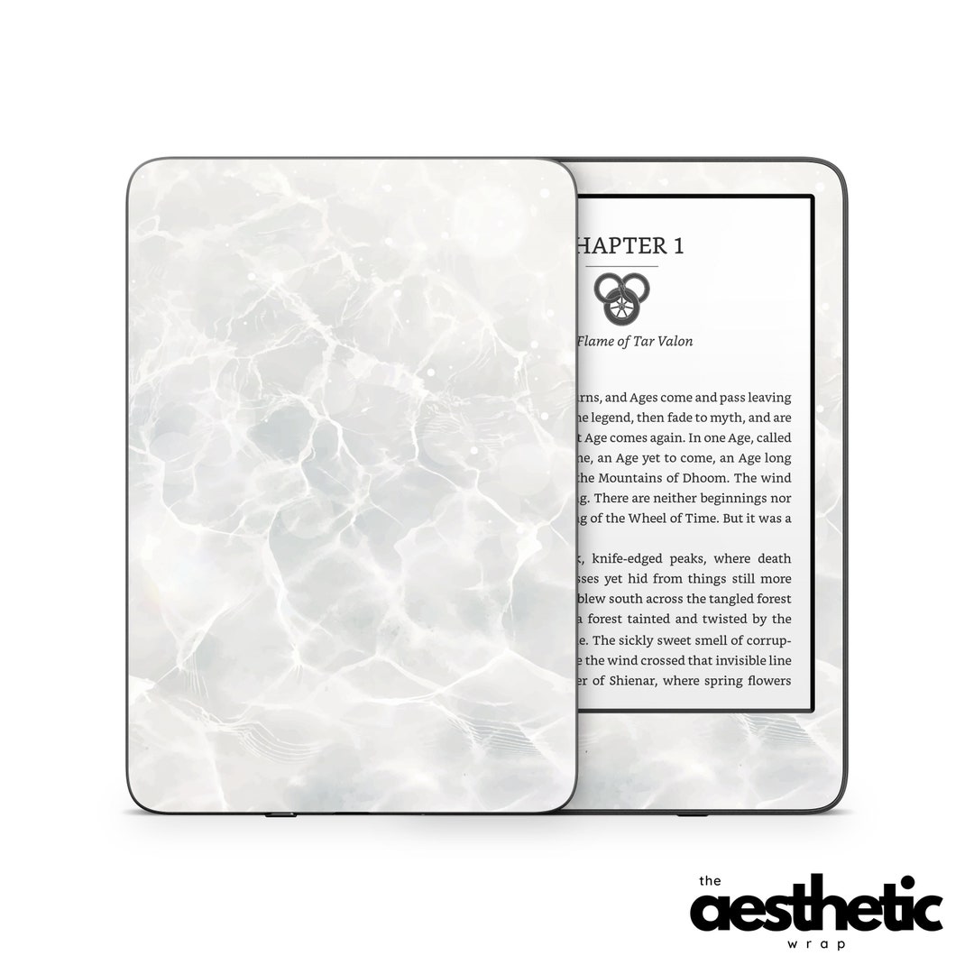 Moonlit Tide Water Ripples Amazon KINDLE Decals Skin Vinyl WRAP Paperwhite, Oasis Ereader Decal