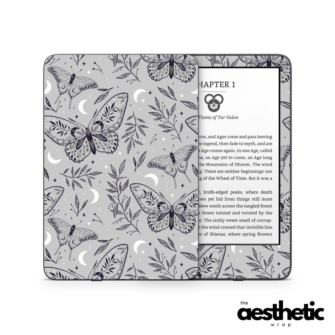 Celestial Moth Amazon KINDLE Decals Skin Vinyl WRAP Paperwhite, Oasis Ereader Decal V196 Etsy