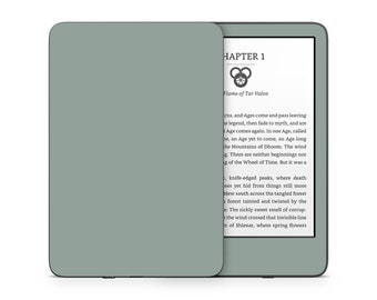 Deep Sage Amazon KINDLE Decals Skin Vinyl WRAP - Paperwhite, Oasis eReader Decal v317