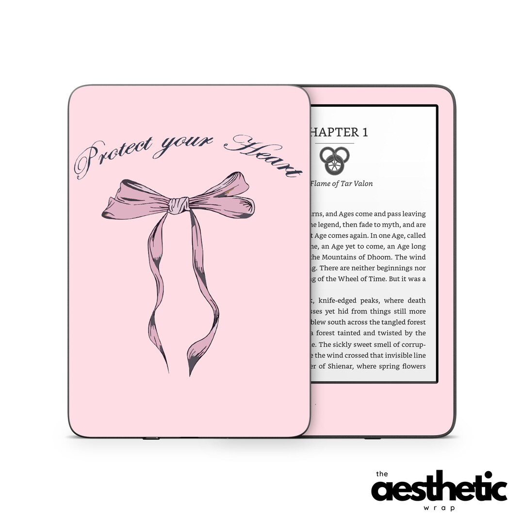 Pink Bow Coquette Amazon KINDLE Decals Skin Vinyl WRAP Paperwhite ...