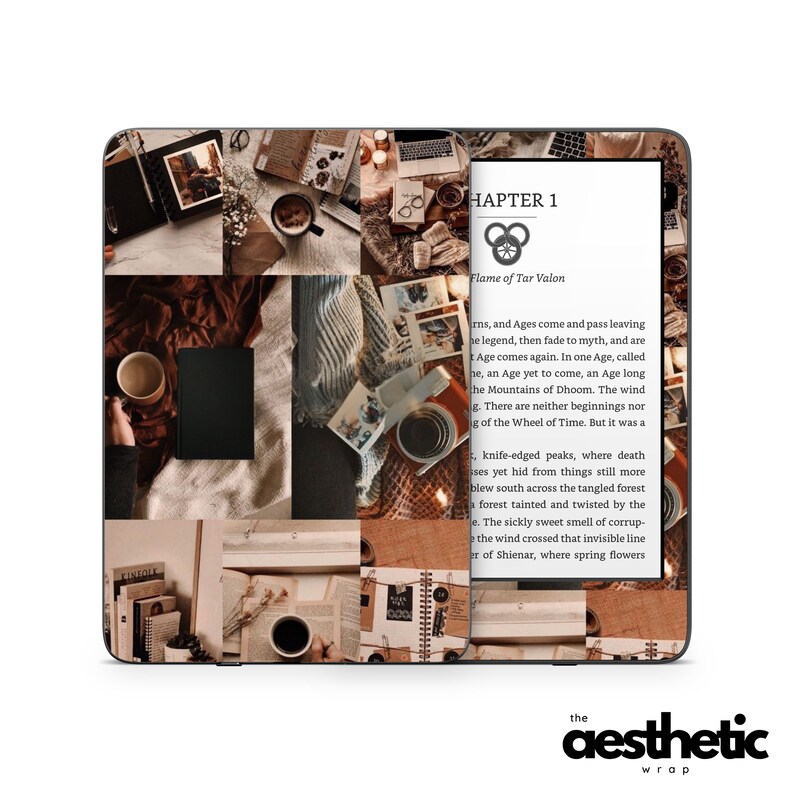 Simple Cozy Book Aesthetic Amazon KINDLE Decals Skin Vinyl WRAP