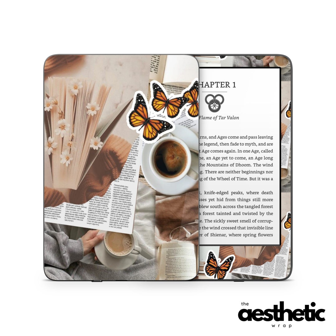 Bookish Aesthetic Amazon KINDLE Decals Skin Vinyl WRAP Paperwhite, Oasis Ereader Decal V157 Etsy