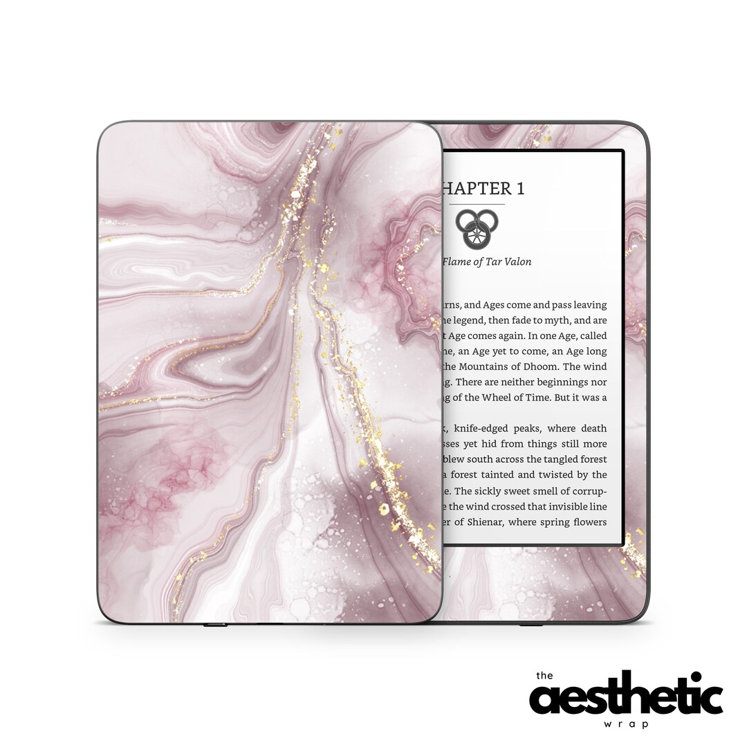Pink Quartz Whisper Amazon KINDLE Decals Skin Vinyl WRAP Paperwhite, Oasis Ereader Decal V192 Etsy