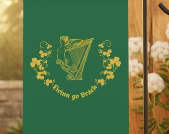 Ireland Forever Garden & House Banner,  Éirinn go Brách,  Saint Patricks Day Decor,  Irish Pride