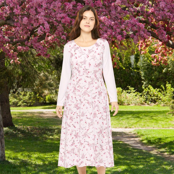 midi dress sakura white Byron Bay Midi Dress