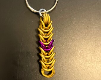 Intersex Pride Keychain