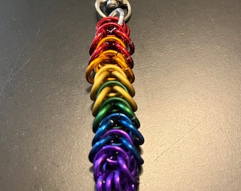 Rainbow Pride Keychain