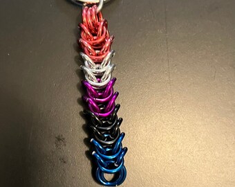 Gender Fluid Pride Keychain