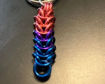 Bisexual Pride Keychain