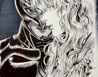 Berserk Griffith 42x30 A3 Drawing