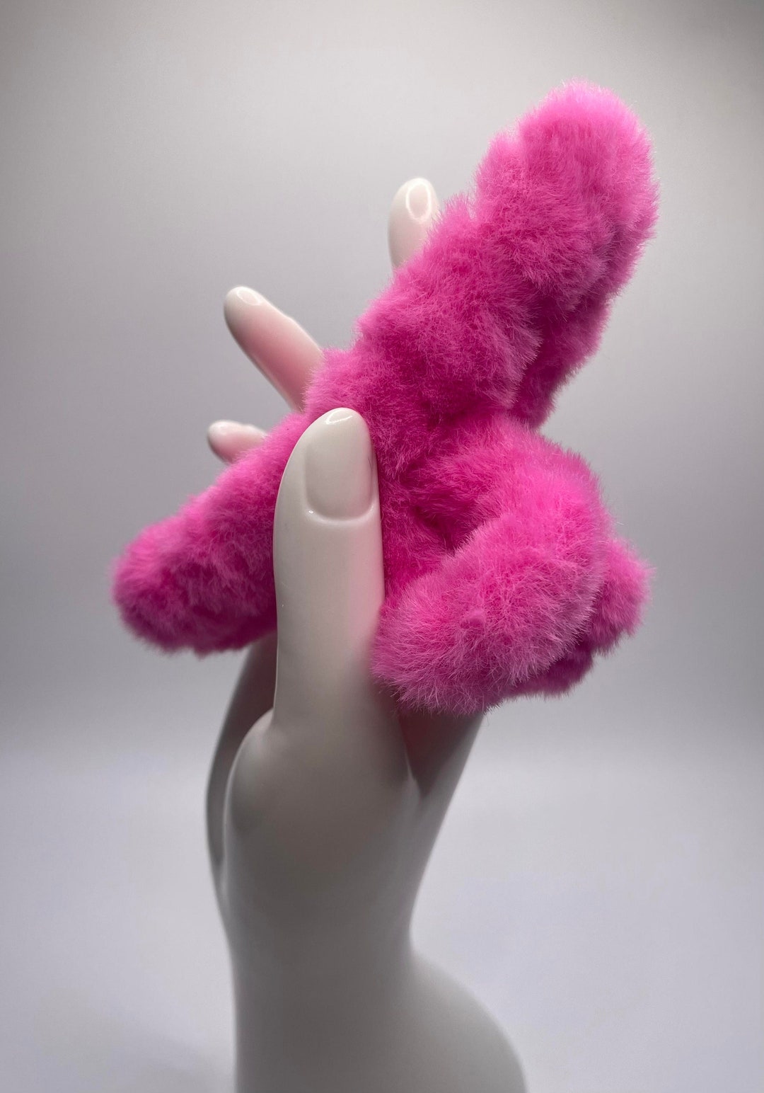 New Fluffy Teddy Bear Claw Clip, Plush Hair Clip, Soft Hair Claw, Faux