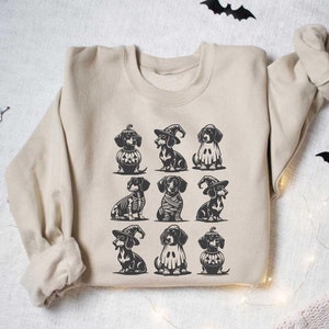 Halloween Dog Sweatshirt, Ghost Dogs sweatshirt, Halloween Sweatshirt, Halloween Sweater, Ghost Dog Shirt, Pitbull Halloween Shirt