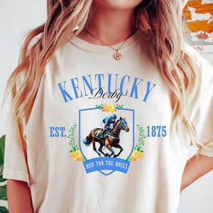 Kentucky Derby Shirt, Flower Kentucky Derby Run for Roses Shirt, 2025 Kentucky Derby Sweatshirt, Kentucky Derby Race Weekend Shirt