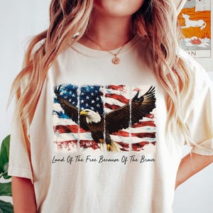 Patriotic Eagle Shirt,American Flag Eagle T-shirt, Eagle Shirt, American Flag Tee Gift, 4th of July Shirt, Red White And Blue Crewneck
