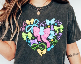 Easter Rabbit Coquette Shirt, Happy Easter Shirt, Retro Easter Sweater, Easter Bunny T Shirt, Easter Coquette Gift, He is Risen Crewneck