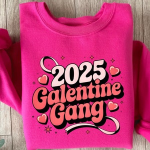 Galentine Social Club Sweatshirt, Galentines Gang Shirt, Galentine Squad Shirt, Galentines Day Shirt, Happy Galentines Sweatshirt