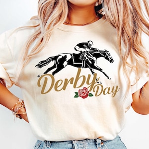 Ridin&#39; Derby Shirt, Funny Kentucky Derby Shirt, Talk Derby To Me, Riding Derby Tshirt, Let&#39;s Get Down And Derby Weekend Race Day Shirt Women