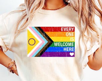 Everyone is Welcome LGBT Flag Shirt, LGBTQ Rainbow Shirt, Gaylor Shirt, Pride Parade Shirt, You Need To Calm Down Tshirt, Pride Month