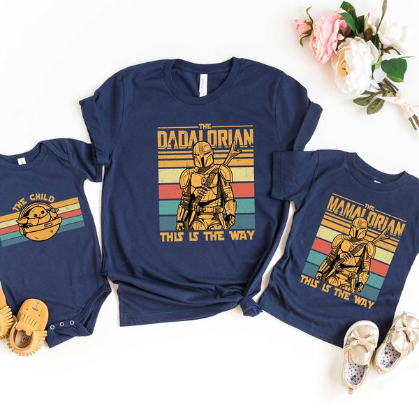 Dadalorian And The Child Matching Shirt, Mamalorian And The Child Shirt, Dadalorian and Mamalorian Shirt,Mothers Day Shirt,Fathers Day Shirt